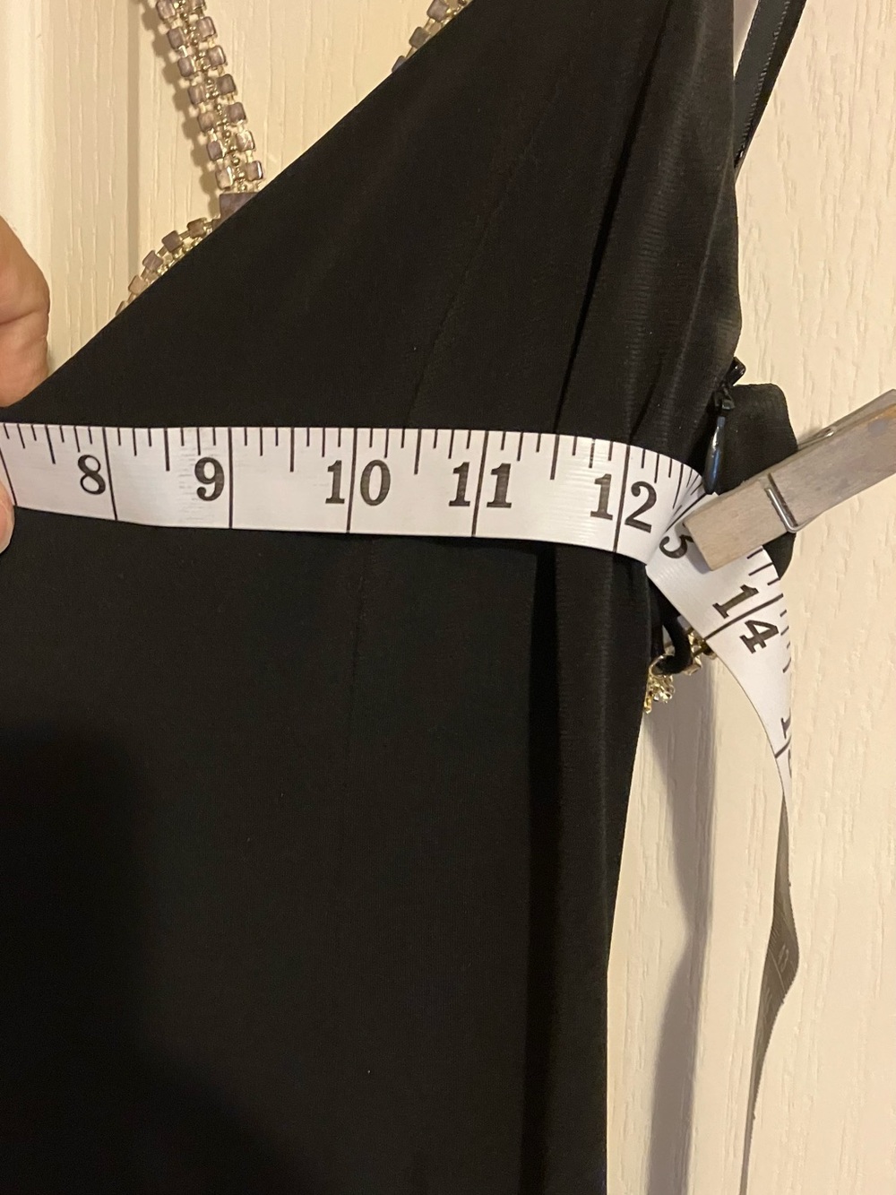 Cache Black Prom Dress with Beaded Straps - Picture 11 of 13